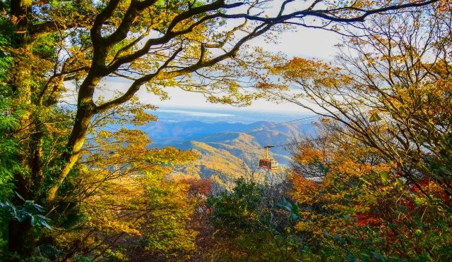 紅葉の筑波山