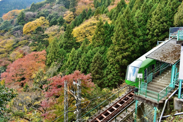 大山寺　ケーブルカー