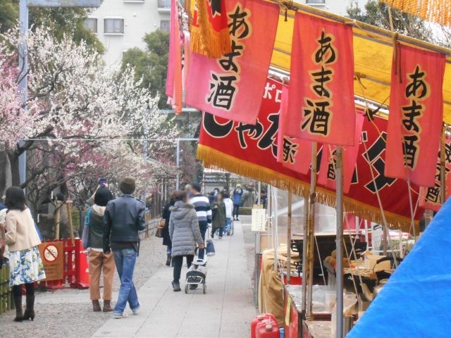 亀戸天神梅まつりの屋台