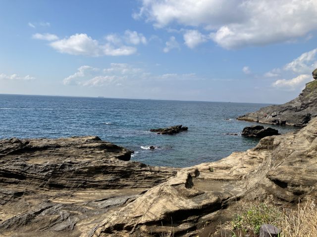 大房岬自然公園　洞穴付近の海