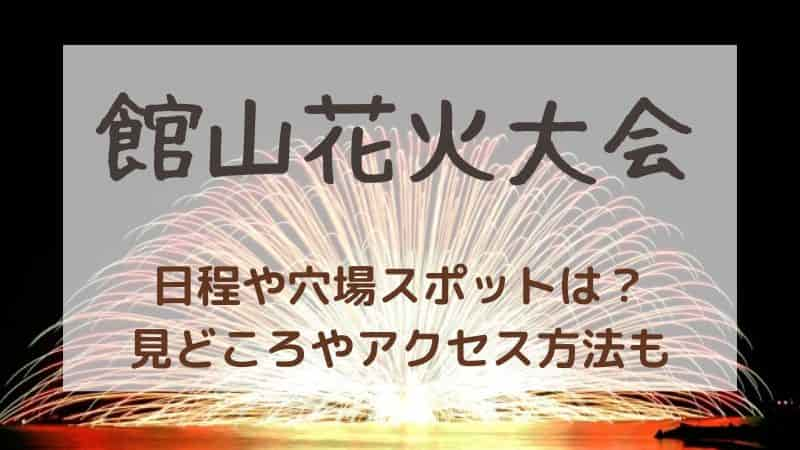 【館山花火大会】2023年はいつ？打ち上げ場所や穴場スポット・アクセスも！