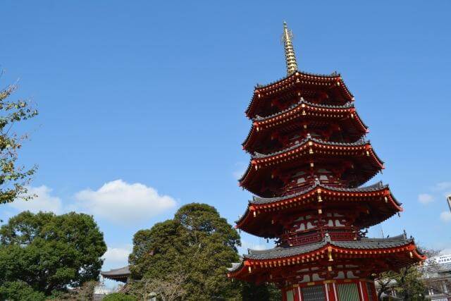 川崎大師　八角五重塔