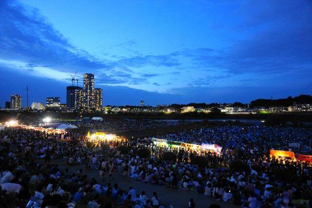 多摩川　花火大会　