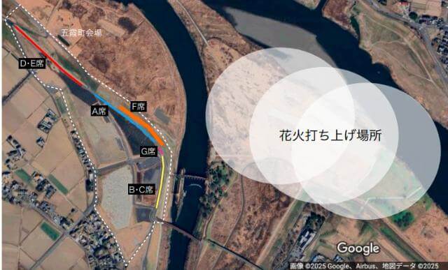 利根川大花火大会　五霞町会場